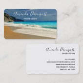 Prachtige Turquoise Zee Tropische fotografie Visitekaartje (Voorkant / Achterkant)