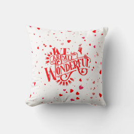 Prachtige typografie kussen