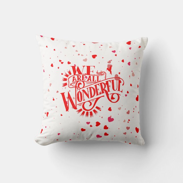 Prachtige typografie kussen (Voorkant)