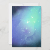 Prachtige typografie onder de sterren Huwelijksaan Save The Date (Achterkant)