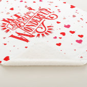 Prachtige typografie sherpa deken (3/4)