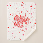 Prachtige typografie sherpa deken (Voorkant)