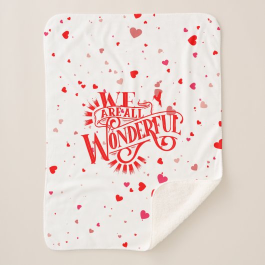 Prachtige typografie sherpa deken (Voorkant)