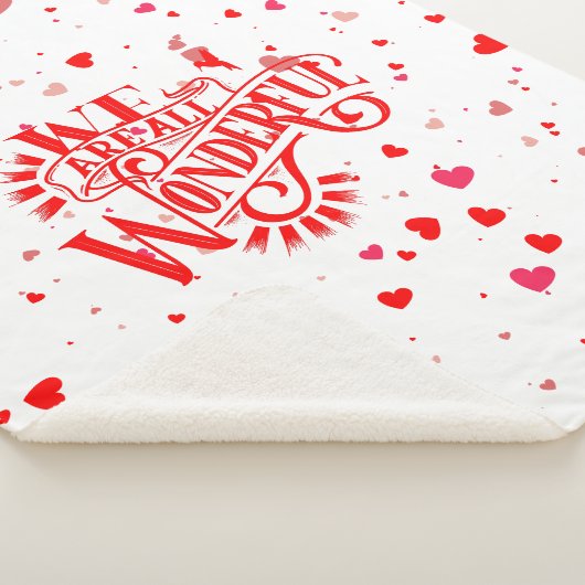 Prachtige typografie sherpa deken (3/4)