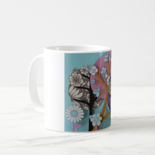 prachtige uil mok (Voorkant links)