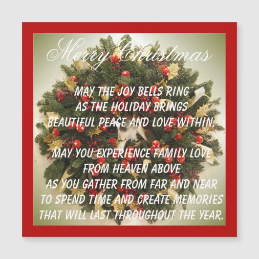 Prachtige Uitdrukkingen Magnetische Vakantie Kaart (Voorkant)