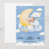 Prachtige uitnodiging tot Baby shower (Voorkant / Achterkant)