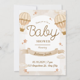 Prachtige uitnodiging tot Baby shower