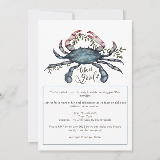 Prachtige uitnodiging tot het ontwerpen van een bl (Voorkant)