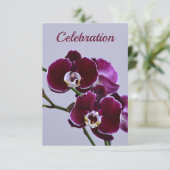 Prachtige uitnodiging tot het uitroepen van Paarse (Staand voorkant)