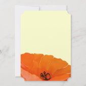 Prachtige uitnodiging tot het uitzenden van papave (Achterkant)