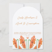 Prachtige uitnodiging tot het uitzenden van papave (Voorkant)