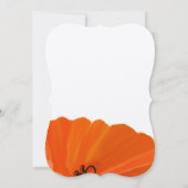 Prachtige uitnodiging tot het uitzenden van papave (Achterkant)