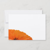 Prachtige uitnodiging tot het uitzenden van papave (Achterkant)