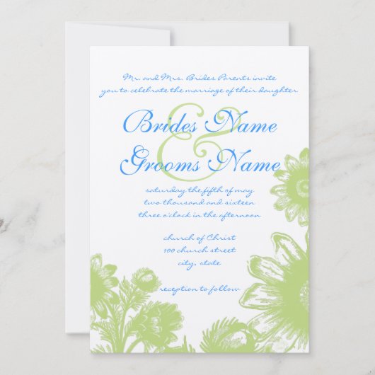 Prachtige uitnodiging tot weduwschap (Voorkant)