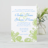 Prachtige uitnodiging tot weduwschap (Staand voorkant)