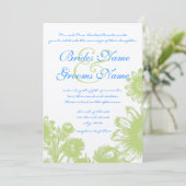 Prachtige  uitnodiging tot weduwschap (Staand voorkant)