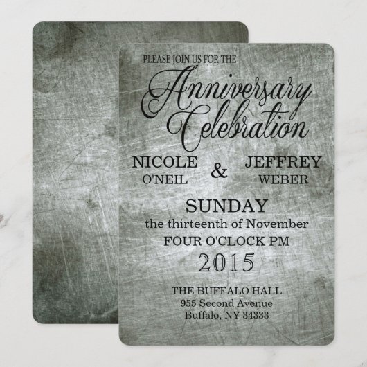 Prachtige uitnodiging voor 10 jaar Jubileum (Voorkant / Achterkant)