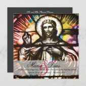 Prachtige uitnodiging voor Christelijk Glas in loo (Voorkant / Achterkant)