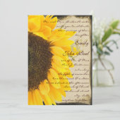 Prachtige uitnodiging voor het uitzenden van een z (Staand voorkant)