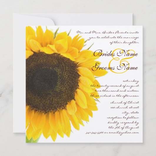 Prachtige uitnodiging voor het uitzenden van een z (Voorkant)