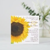 Prachtige uitnodiging voor het uitzenden van een z (Staand voorkant)