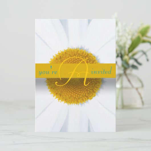 Prachtige uitnodiging voor weduwschap met de legan (Staand voorkant)