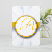 Prachtige uitnodiging voor weduwschap met de legan (Staand voorkant)