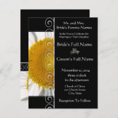 Prachtige uitnodiging voor weduwschap met de legan (Voorkant / Achterkant)