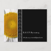 Prachtige uitnodiging voor weduwschap met de legan (Achterkant)