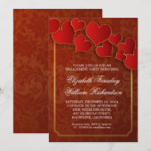 Prachtige uitnodigingen voor verlovingsfeesten (Voorkant / Achterkant)