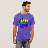 Prachtige uitspraak van het Beer Gay in Rainbow 3D T-shirt (Voorkant volledig)