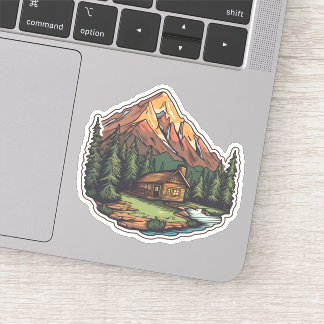 Prachtige Uitzicht Vacation Home Mountain Cabin Sticker