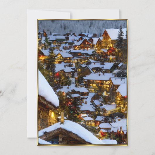 Prachtige Uitzicht voor kerstmis 2 Uitnodiging (Voorkant)