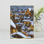 Prachtige Uitzicht voor kerstmis 2 Uitnodiging (Staand voorkant)