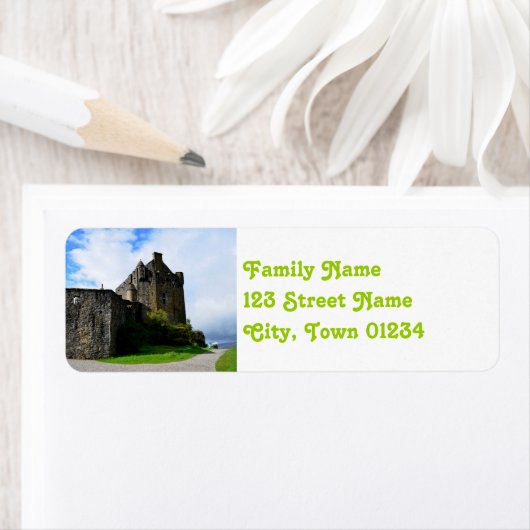 Prachtige Uitzichten van Eileen Donan Etiket (Insitu)