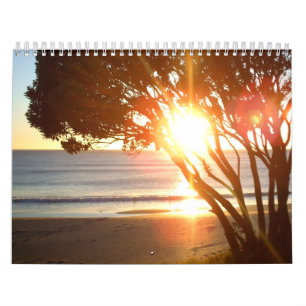 Prachtige uitzichten voor de oceaan Agenda voor de Kalender