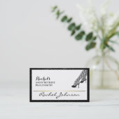 Prachtige, unieke elegante botique visitekaartje (Staand voorkant)