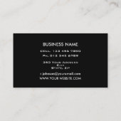 Prachtige, unieke elegante botique visitekaartje (Achterkant)