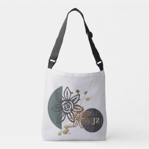 Prachtige unieke gepersonaliseerde Floral-Canvas t Crossbody Tas