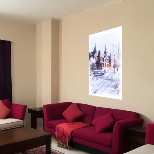 Prachtige, unieke Mansion | AI Art. Poster