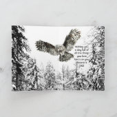Prachtige Vaderdag Uil Wildernis Bos Kaart (Binnen)