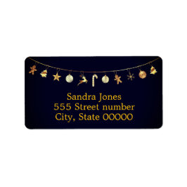 Prachtige vakantie adresetiketten etiket