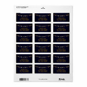 Prachtige vakantie adresetiketten etiket (Full Sheet)