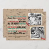 Prachtige vakantie chaos feestdagenkaart (Voorkant / Achterkant)