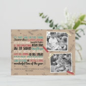 Prachtige vakantie chaos feestdagenkaart (Staand voorkant)