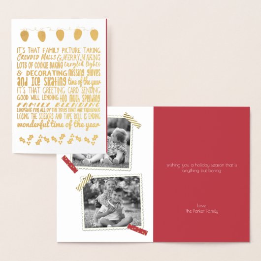 Prachtige vakantie chaos folie kaarten (Display)