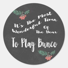Prachtige vakantie spelen Bunco Ronde Sticker