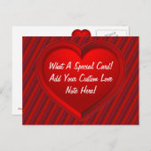 Prachtige Valentijn Feestdagenkaart (Voorkant / Achterkant)