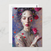 Prachtige Valentijn Goddess Briefkaart (Voorkant / Achterkant)